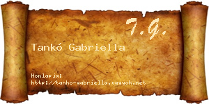 Tankó Gabriella névjegykártya