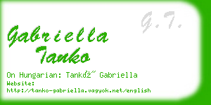 gabriella tanko business card